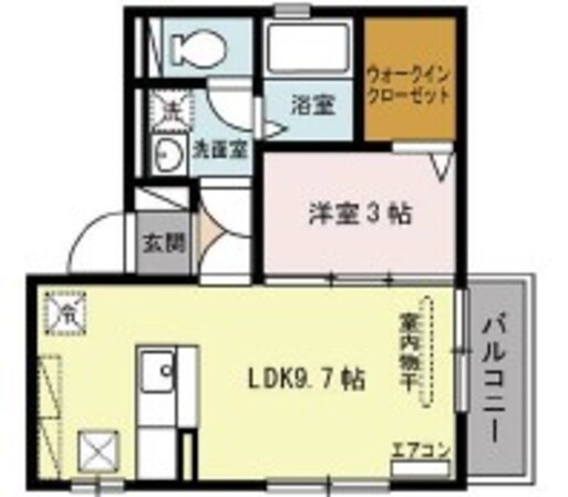 ＪＲ長瀬駅 徒歩4分 1階の物件間取画像